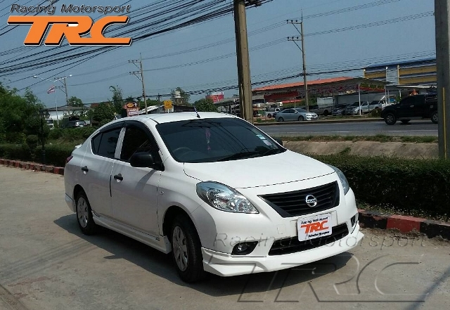 ชุดแต่งสเกิตร์รอบคัน ALMERA  ทรง WARRIOR-M1 พลาสติก ABS